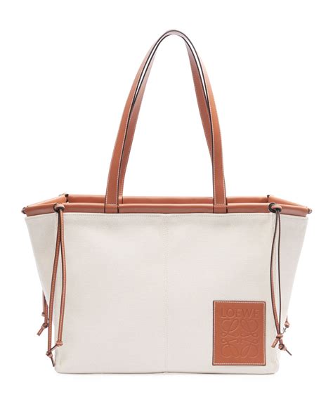 loewe cushion canvas tote bag.